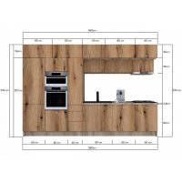 Bucatarie ZONE 360 FRONT PAL K002 / decor  K365